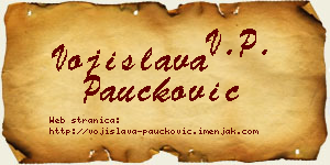 Vojislava Paučković vizit kartica